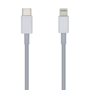 Cableusb tipo-c 2.0 lightning aisens a102-0443/ lightning macho - usb tipo-c macho/ 2m/ blanco