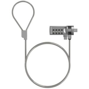 Cable de seguridad para portátiles aisens aslk-d40n01-sl/ 1.5m
