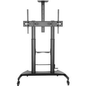 Soporte de suelo inclinable con ruedas y manivela aisens ft100te-123 para tv 60-100'/ hasta 100kg