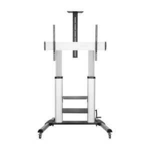 Soporte de suelo inclinable con ruedas y manivela aisens ft100te-125 para tv 60-100'/ hasta 100kg