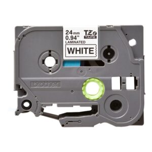 Cinta laminada original brother tze-251/blanca