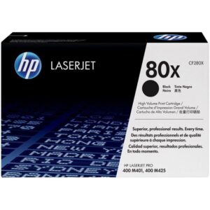 Tóner original hp nº80x xl alta capacidad/ negro