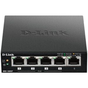 Switch d-link des-1005p 5 puertos/ rj45 10/100mbps poe