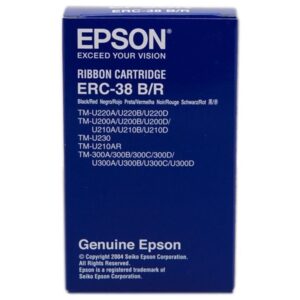 Cinta nylon epson erc-38/ negro/ roja