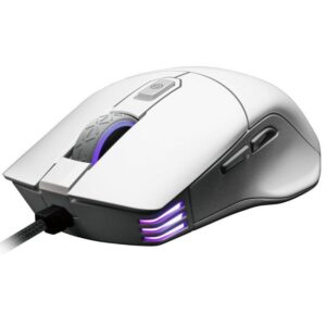 Ratón gaming evga x12/ hasta 16000 dpi/ blanco