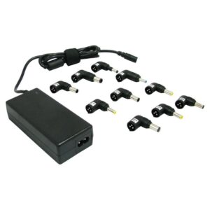 Cargador de portátil leotec/ 70w/ automático/ 10 conectores/ voltaje 15-20v