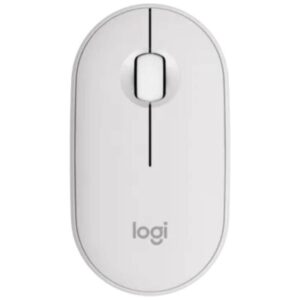 Ratón inalámbrico logitech pebble 2 m350s/ hasta 1000 dpi/ blanco