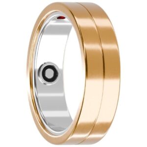 Anillo inteligente maxcom mr100 talla 9/60/ ø19.1mm/ notificaciones/ frecuencia cardíaca/ oro