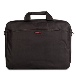 Maletín monray enterprise para portátiles hasta 15.6'/ negro/ rojo
