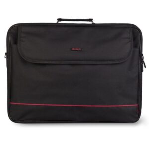 Maletín monray passenger plus para portátiles hasta 18'/ cinta para trolley/ negro