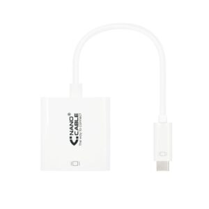 Conversor nanocable 10.16.4102/ usb tipo-c macho - hdmi hembra/ 15cm/ blanco
