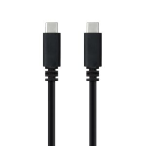 Cable usb 2.0 tipo-c nanocable 10.01.2301-l150/ usb tipo-c macho - usb tipo-c macho/ 480mbps/ 1.5m/ negro