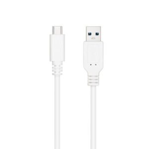 Cable usb 3.1 nanocable 10.01.4002-w/ usb tipo-c macho - usb macho/ 2m/ blanco