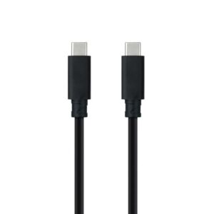 Cable usb 3.1 tipo-c nanocable 10.01.4101-l150/ usb tipo-c macho - usb tipo-c macho/ 1.5m/ negro