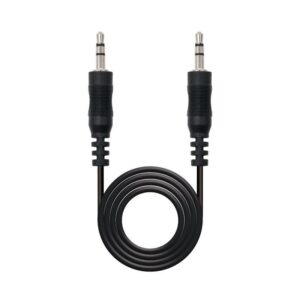 Cable estéreo nanocable 10.24.0105/ jack 3.5 macho - jack 3.5 macho/ 5m/ negro