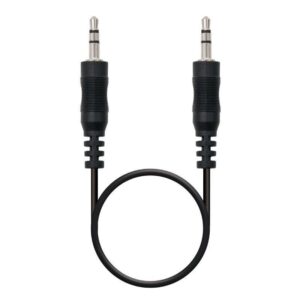 Cable estéreo nanocable 10.24.0120/ jack 3.5 macho - jack 3.5 macho/ 20m/ negro