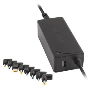 Cargador de portátil ngs w-45w/ 45w/ automático/ 8 conectores/ voltaje 19-20v/ 1 usb
