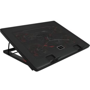 Soporte refrigerante mars gaming mnbc2 para portátiles hasta 17.3'/ iluminación led