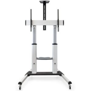 Soporte de suelo inclinable/ ajustable con ruedas tooq fs20300m-b para tv de 60-100'/ hasta 100kg