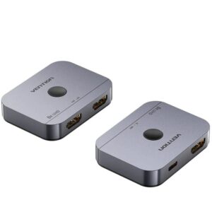 Switch conmutador 8k hdmi 2.1 bidireccional vention akph0 hdmi hembra/usb-c hembra - 2x hdmi hembra