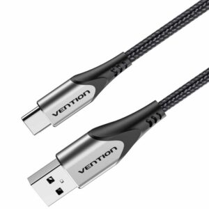 Cable usb 2.0 tipo-c vention codhh/ usb macho - usb tipo-c macho/ hasta 60w/ 480mbps/ 2m/ gris