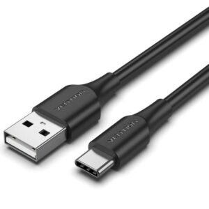 Cable usb 2.0 tipo-c vention cthbd/ usb tipo-c macho - usb macho/ hasta 60w/ 480mbps/ 50cm/ negro