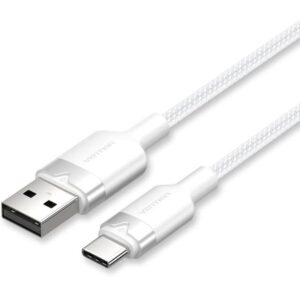 Cable usb 2.0 tipo-c vention ctnwh/ usb tipo-c macho - usb macho/ hasta 60w/ 480mbps/ 2m/ blanco