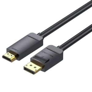 Cable conversor vention hagbg/ displayport macho - hdmi 4k macho/ 1.5m/ negro