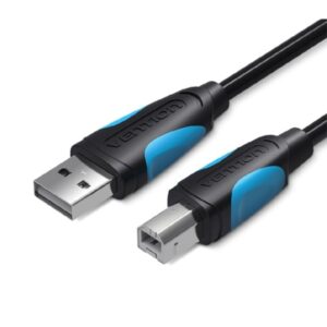 Cable usb 2.0 impresora vention vas-a16-b500/ usb tipo-b macho - usb macho/ 480mbps/ 5m/ negro