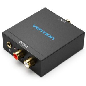 Convertidor de audio vention bdfb0/ entrada toslink y rca/ salida 2x rca