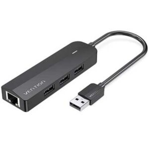 Docking usb 2.0 vention chpbb/ 3xusb/ 1xmicro usb pd/ 1xrj45/ negro