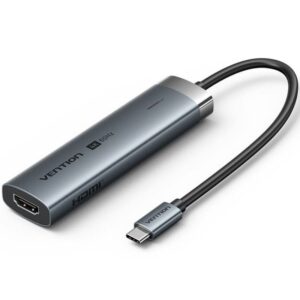 Docking usb tipo-c vention tgmhb/ 3xusb/ 1xhdmi/ 1xusb tipo-c pd