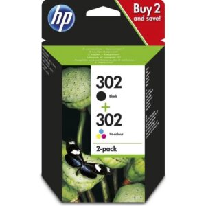 Cartucho de tinta original hp nº302 multipack/ negro/ tricolor