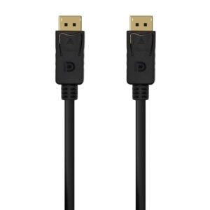 Cable displayport 1.2 4k aisens a124-0548/ displayport macho - displayport macho/ hasta 5w/ 2300mbps/ 50cm/ negro