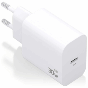 Cargador de pared gan aisens a110-0940/ 1xusb tipo-c/ 30w/ blanco