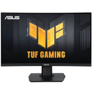 Monitor gaming curvo asus tuf gaming vg24vqer 23.6'/ full hd/ 1ms/ 180hz/ va/ negro