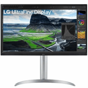 Monitor profesional lg 27uq850-w 27'/ 4k/ multimedia/ regulable en altura/ plata