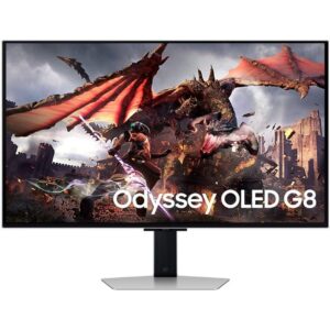 Monitor gaming samsung odyssey oled g8 s32dg802su 32'/ 4k/ 0.03ms/ 240hz/ oled/ multimedia/ regulable en altura/ gris