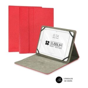 Funda subblim clever stand para tablets de 9'-10.1'/ roja