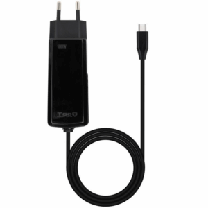 Cargador de portátil tooq tqlc-usbcgan100pd-c usb tipo-c/ 100w/ automático/ voltaje 5-20v/ 1x usb tipo-c
