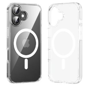 Funda dura con magsafe vention kugt0-30/ compatible con iphone 16 pro/ transparente