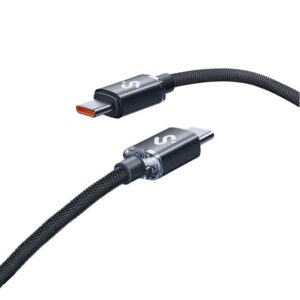 Cable usb 2.0 tipo-c subblim optimus/ usb tipo-c macho - usb tipo-c macho/ hasta 60w/ 480mbps/ 2m/ negro
