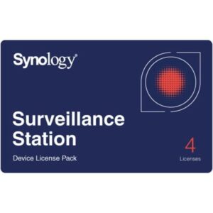 Licencia física synology surveillance device license pack/ 4 dispositivos