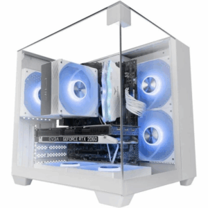 Caja gaming semitorre mars gaming mc-visionm/ blanca