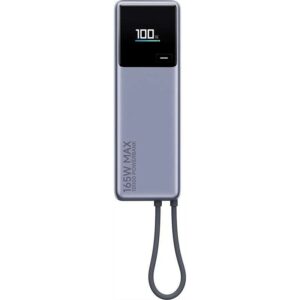 Powerbank 10000mah xiaomi power bank integrated cable/ 165w/ gris