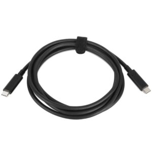 Cable usb 3.0 tipo-c/ usb tipo-c macho - usb tipo-c macho/ hasta 100w/ 1.8m/ negro