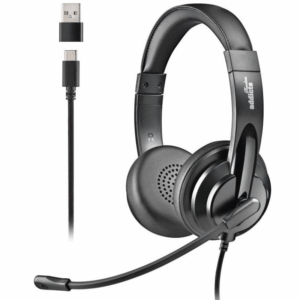 Auriculares ngs vox605 usb/ con micrófono/ usb/ negros