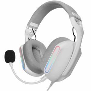 Auriculares gaming con micrófono mars gaming mh-pro/ jack 3.5/ usb/ blancos