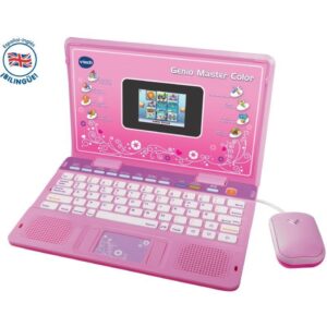Portátil infantil vtech genio máster color bilingüe/ rosa