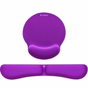 Pack de reposamuñecas y alfombrilla ergonómica subblim ergo memoryflex/ purpura